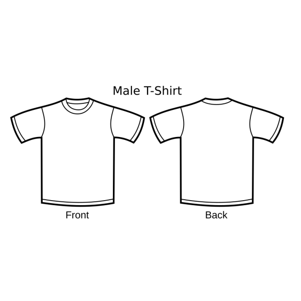 Brown T-shirt Template PNG Clip art