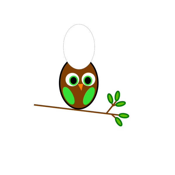 Brown Green Owl PNG Clip art