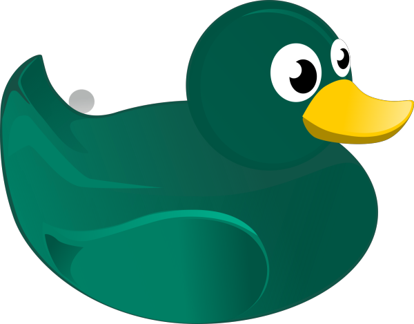 Swimming Brown Duck PNG Clip art
