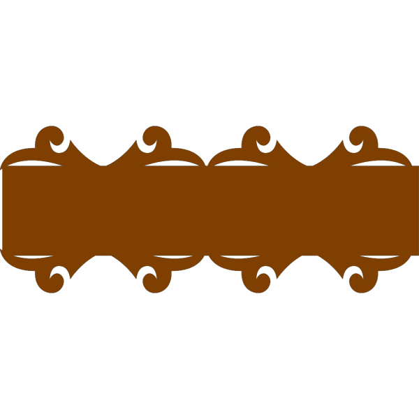 Brown Banner PNG Clip art