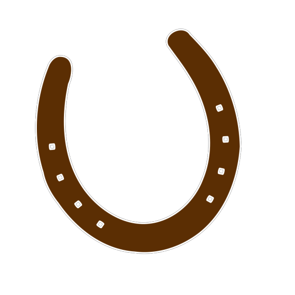 Cowboy Brown Horseshoe PNG Clip art