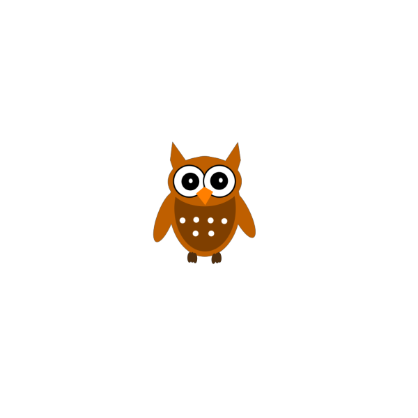 Brown Chic Owl PNG Clip art