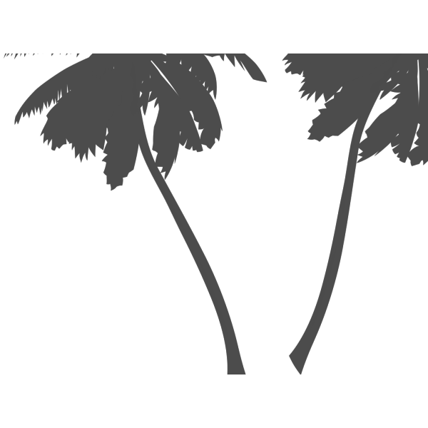Brown Palm Trees  PNG Clip art