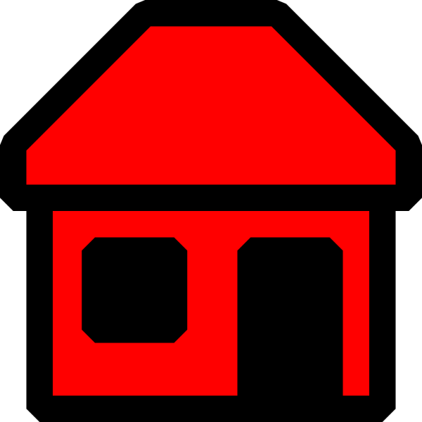 Red House PNG Clip art