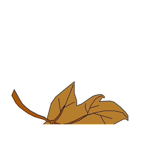 Brown Fall Leaf PNG Clip art