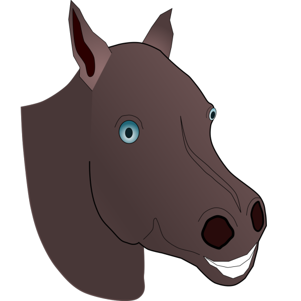 Brown Horse Head PNG Clip art