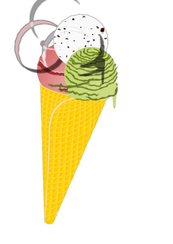 Red Ice Cream, Brown Stick, Taller PNG Clip art