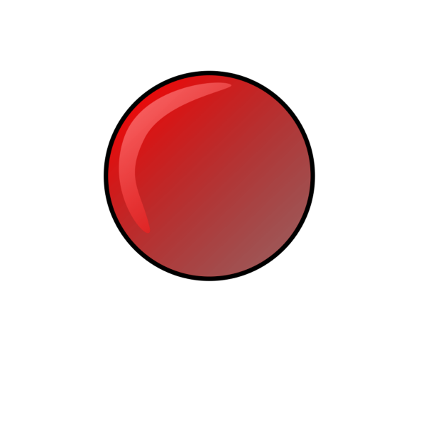 Red Round Button PNG Clip art