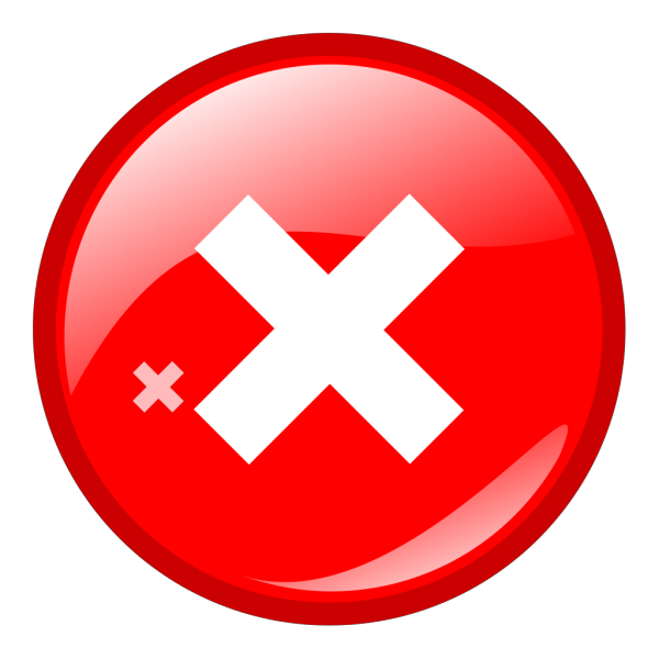 Round Error Warning Button PNG images