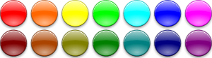 Flat Buttons Collection PNG Clip art