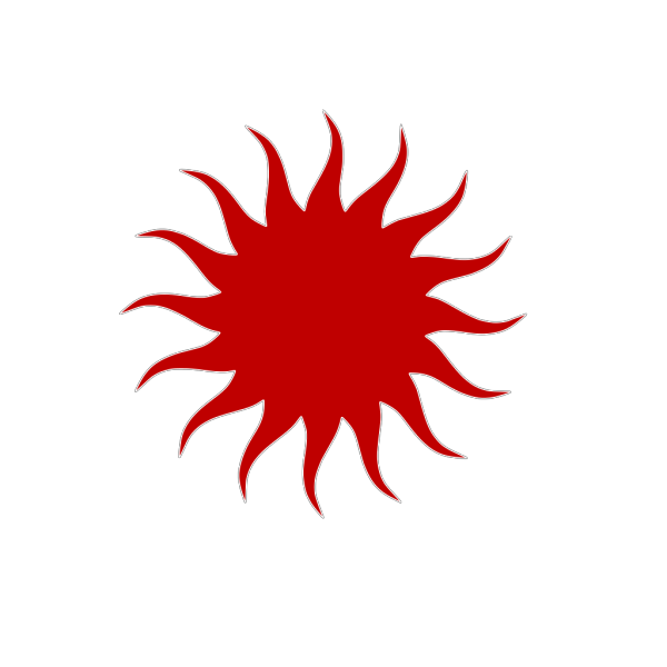 Red Sun PNG Clip art