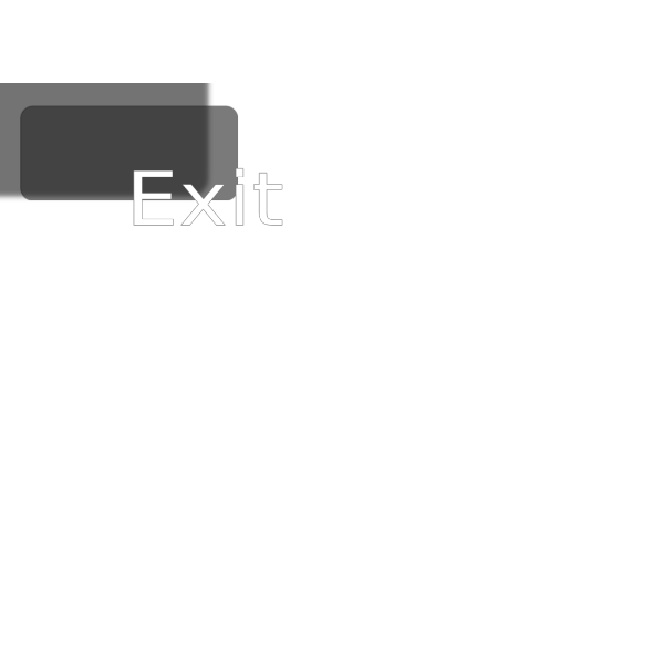 Blue Exit Button PNG Clip art