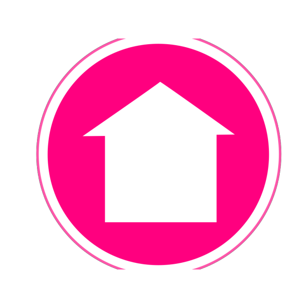 Hot Pink Home Icon PNG Clip art