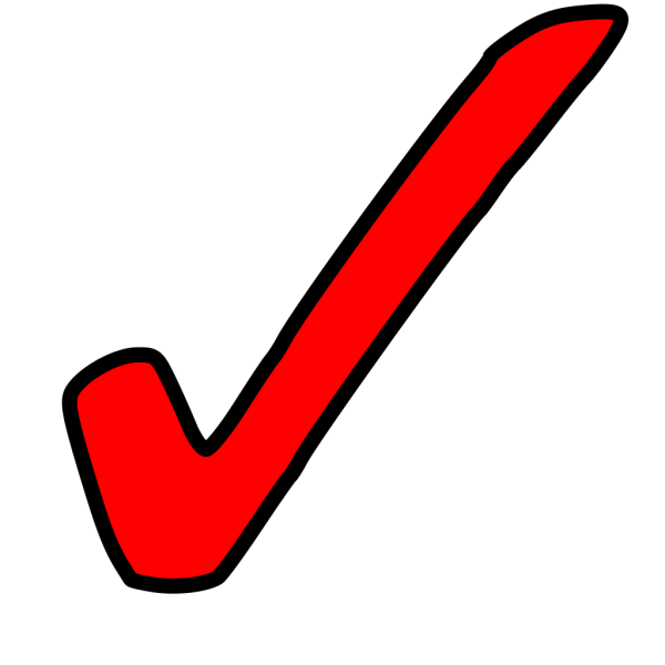 Red Tick Button PNG Clip art