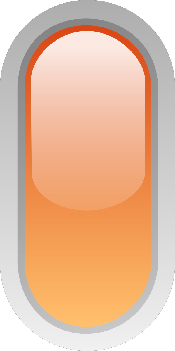 Rectangular Orange Button PNG Clip art
