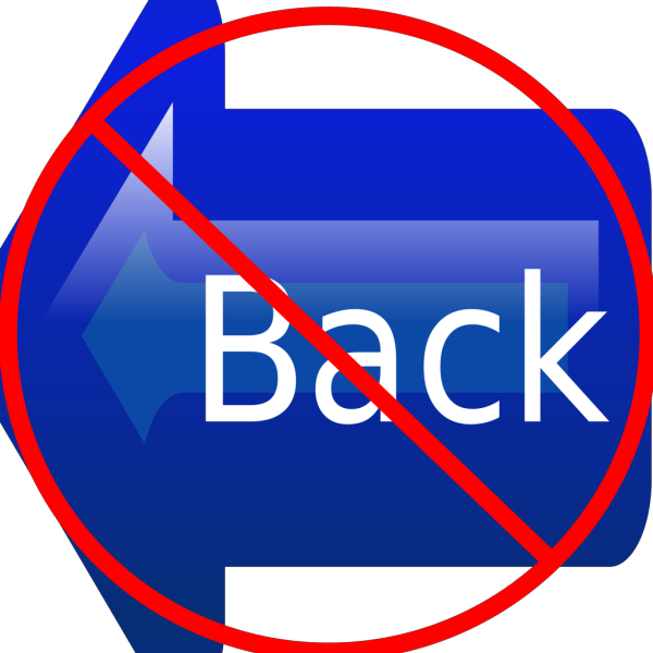 No Back Button PNG Clip art