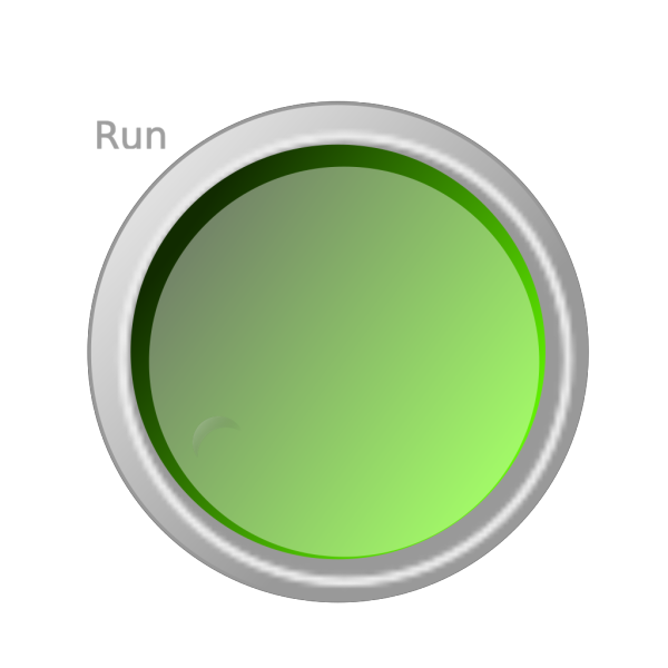 Run Push Button PNG Clip art