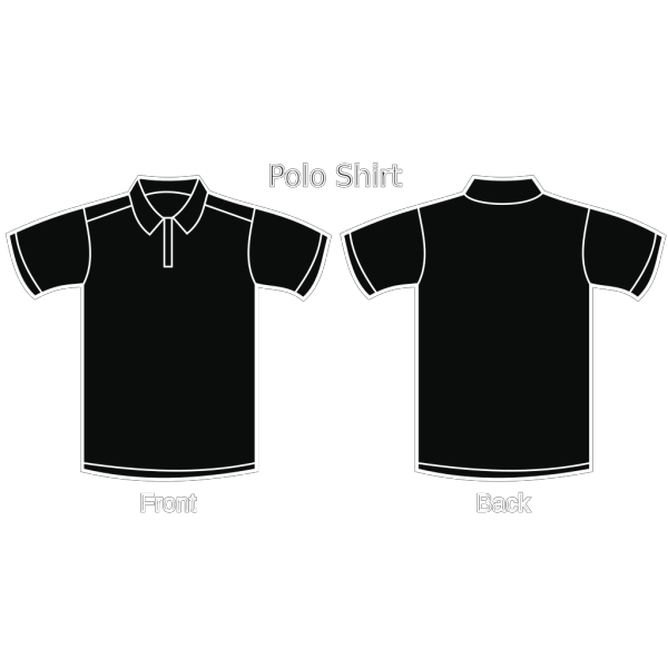 Black Polo Shirt PNG Clip art