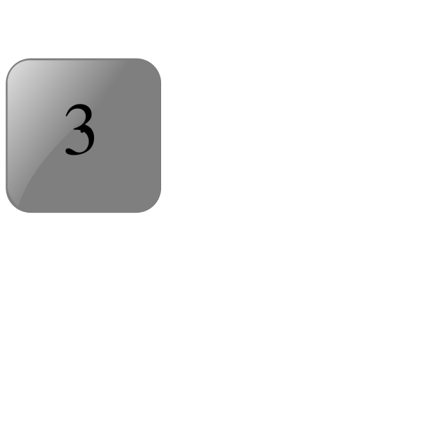 3 Blank Black Button PNG Clip art