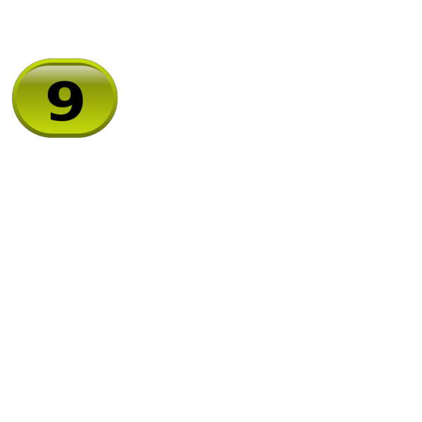 Button For Numbers 9 PNG Clip art