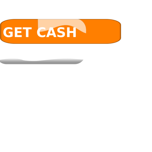 Orange Cash Button5 PNG Clip art