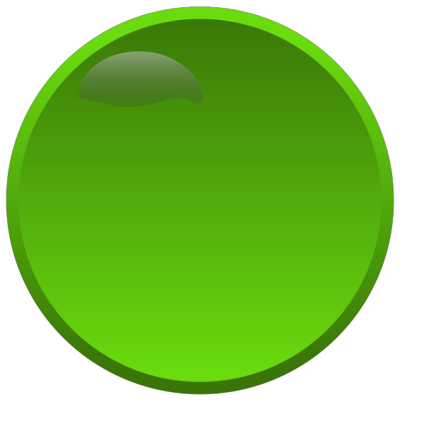 Round Green Button PNG Clip art