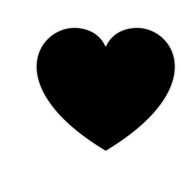 Black Heart PNG Clip art