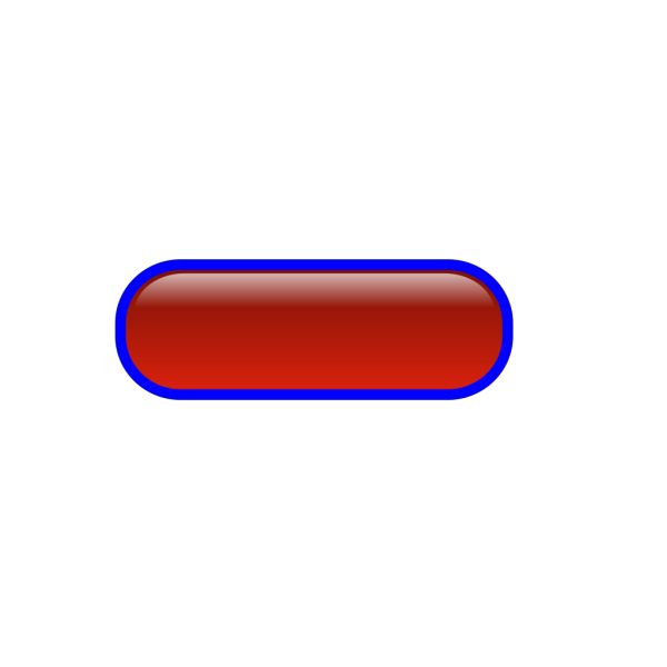 Red Button, Blue Border PNG Clip art