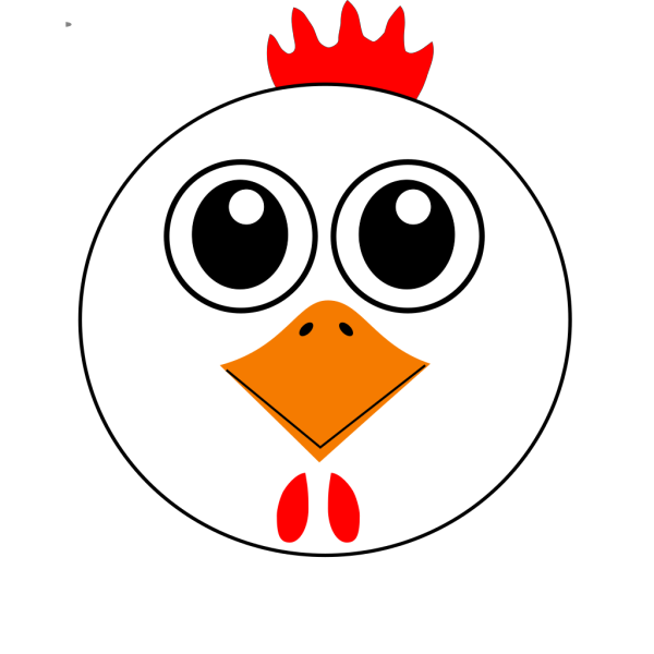 Chicken Face Cartoon PNG Clip art