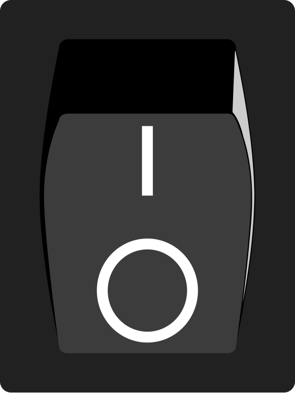 Button-black-off-round PNG Clip art