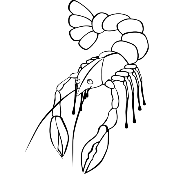 Crawfish (b And W) PNG images