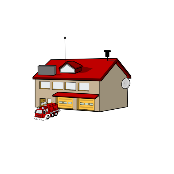 Fire Station PNG Clip art