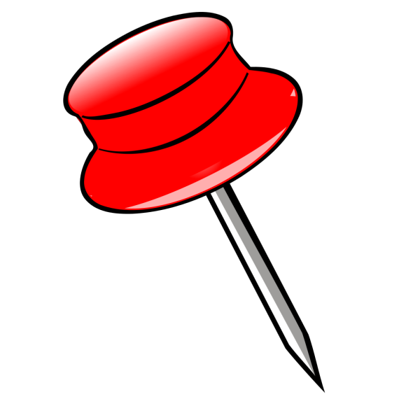 Pin -red PNG Clip art