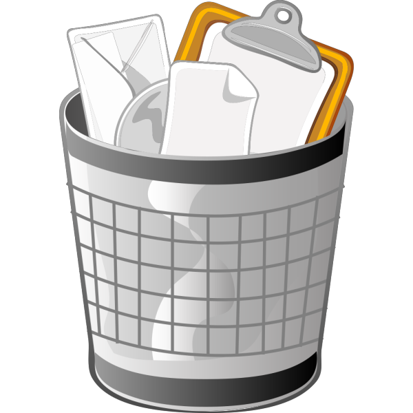 Full Office Trash Can PNG Clip art