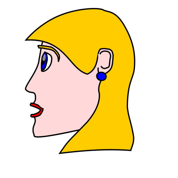 Head Lady Woman Blond PNG Clip art