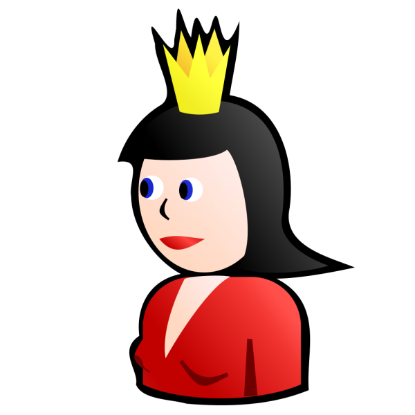 Queen On Card PNG Clip art
