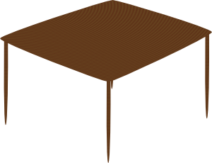 Small Square Table PNG Clip art