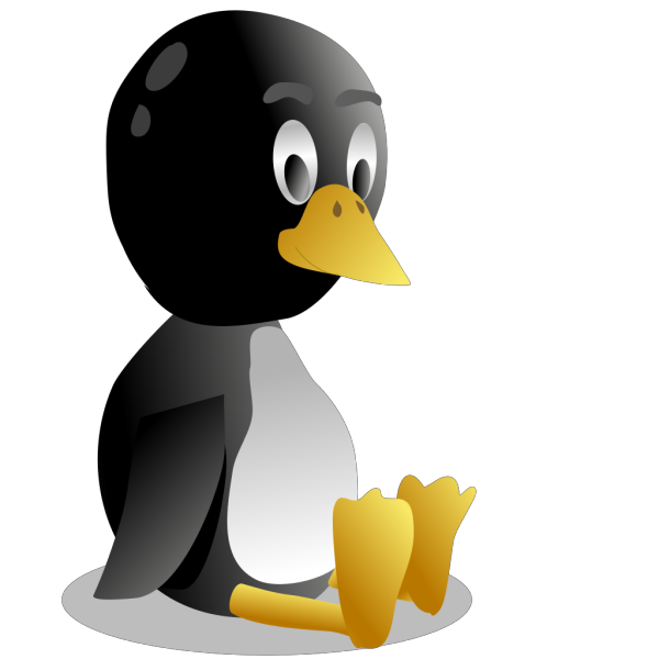 Sitting Baby Pinguin Tux PNG Clip art