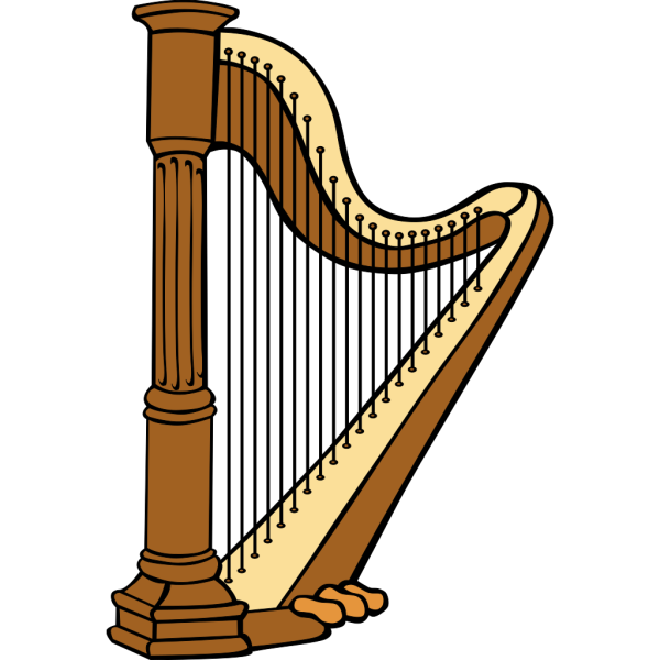 Classical Harp PNG Clip art
