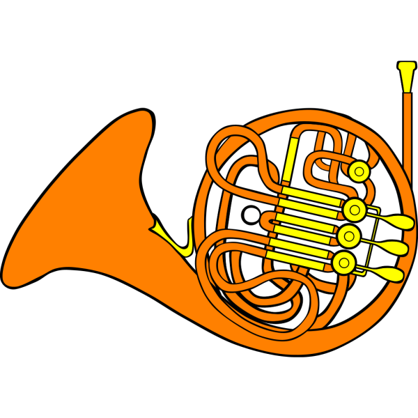 French Horn 3 PNG Clip art