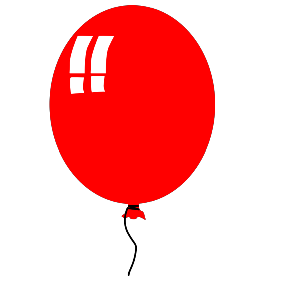 Red Baloon Helium Party PNG images