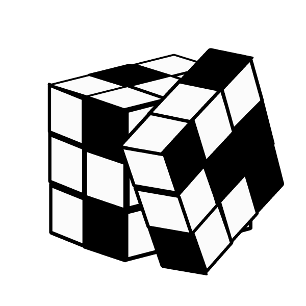 Rubik S Cube Simple PNG Clip art