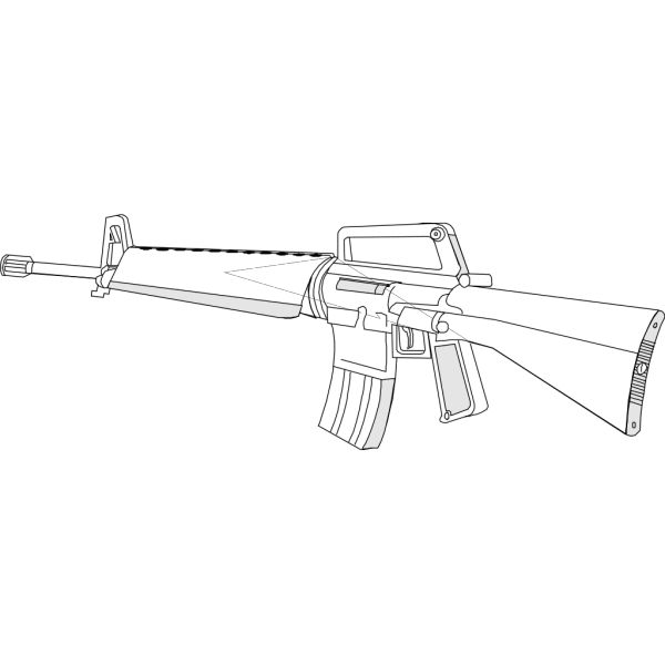M16 Gun PNG Clip art