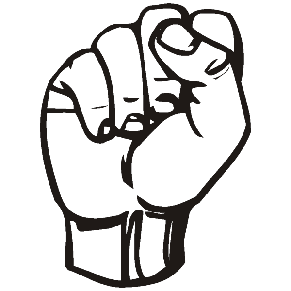 Sign Language S Fist PNG Clip art