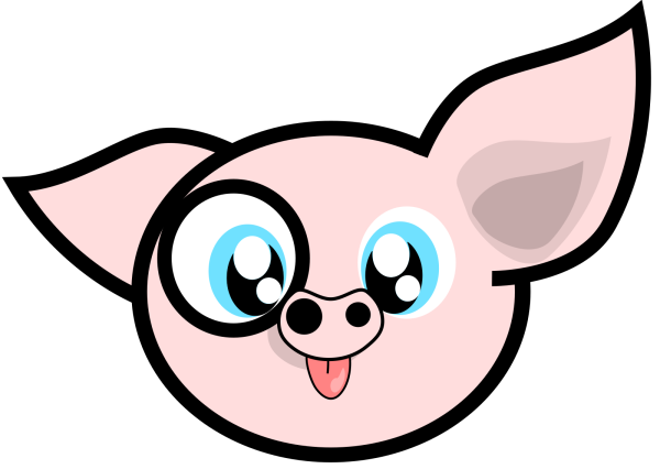 Smiling Pig PNG Clip art