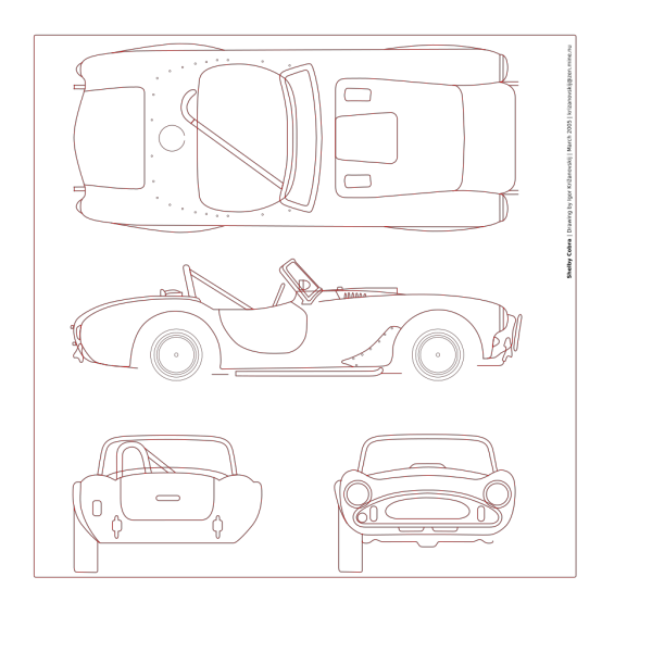 Shelby Cobra Blueprint PNG images