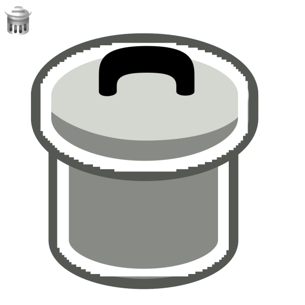 Trash Can With Lid On PNG Clip art