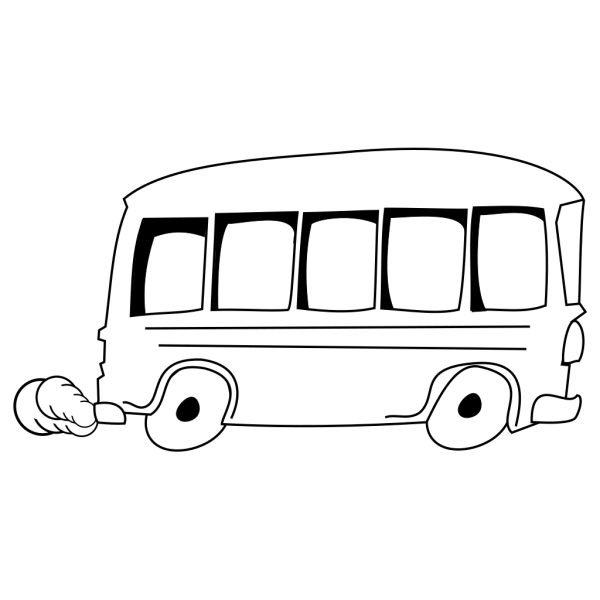 School Bus Outline PNG Clip art