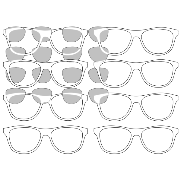 Sunglasses Outline PNG Clip art