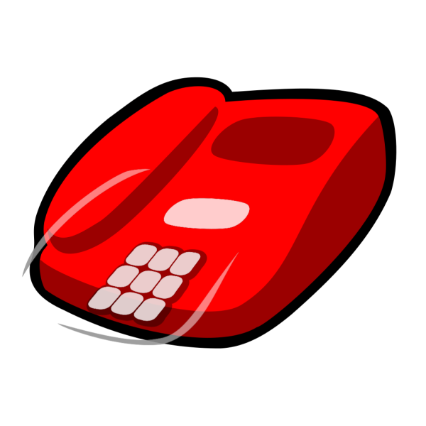 Red Telephone PNG Clip art